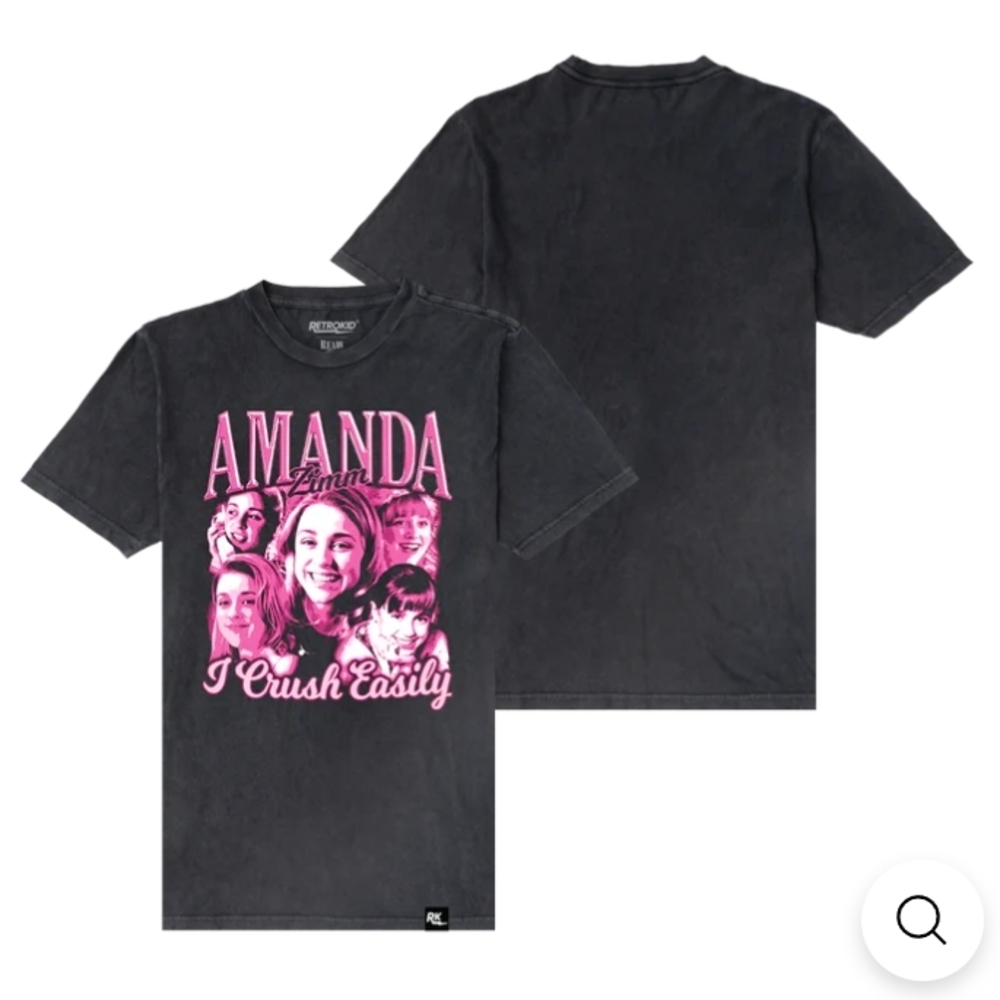 Amanda Graphic Kids T-Shirt - Black and Pink